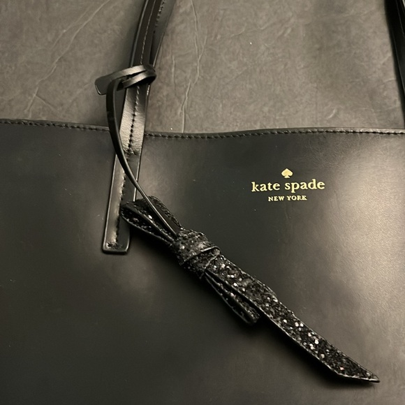 Kate spade New York sawyer street maxi black bag with bow - Picture 4 of 7